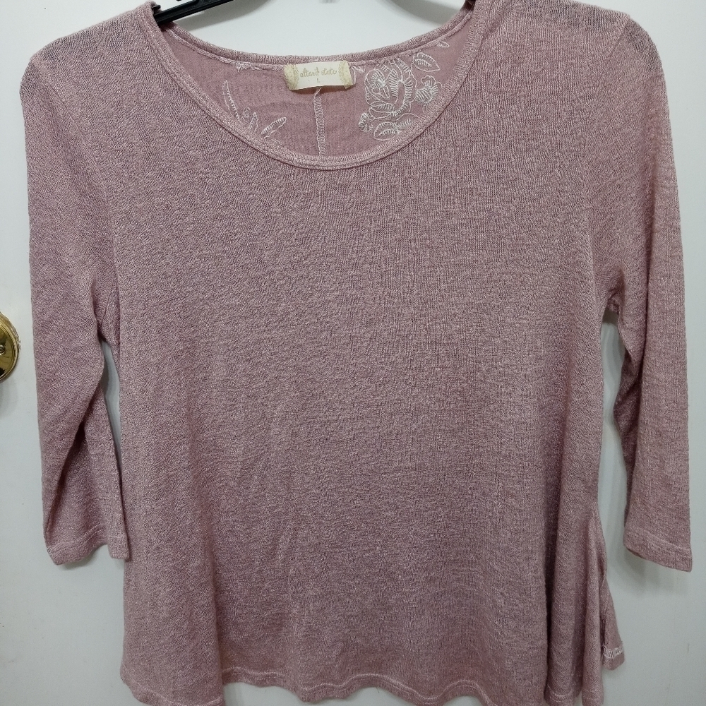 Altard state blouse pink floral large